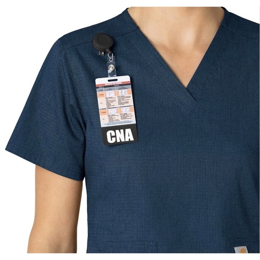 (Carhartt SET) WOMEN'S RUGGED FLEX® RIPSTOP V-NECK SCRUB TOP & PANTS Size XL - Picture 3 of 16